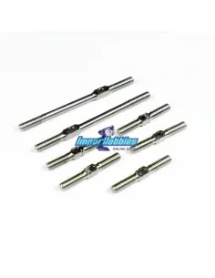 Juego tirantes titanio 23mm & 48mm (5+2 Uds.) KM Racing HK-1 HK800Ti - KM H-K1 - Ultimas Unidades - En Liquidación