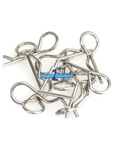 Clips de carrocería curvados escala 1/10 & 1/18 (10 Uds.) Fussion FS-WD010 - Clips de carrocería