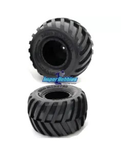 Ruedas pegadas en llanta negra Kyosho Monster Tracker / Rage 2.0 / Mad Van EZTH001BKS