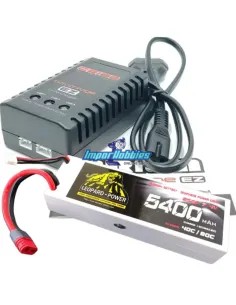 Combo batería - cargador Lipo Stick 2S 7.4V 5400mah Deans...
