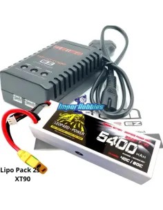 Combo batería - cargador Lipo Stick 2S 7.4V 5400mah XT-90...