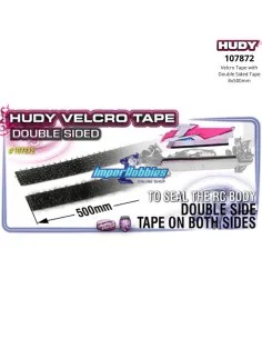 Cinta velcro adhesiva carrocerías 8x500mm Hudy 107872 2