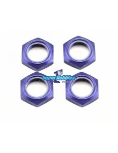 Tuercas rueda seguridad azules 17mm (4 Uds.) Kyosho IFW336BL - Kyosho Inferno 7.5 / Neo / Neo Race Spec - Repuesto y opciones
