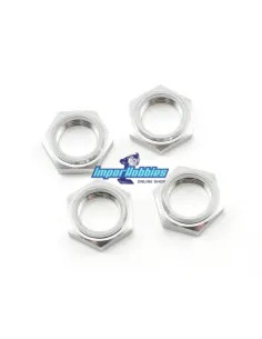 Tuercas rueda plata opcionales (4 Uds.) Team Associated RC8 / RC8B / RC8.2 AS89405 - Team Associated RC8B Factory Kit - Repuesto