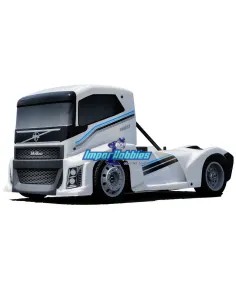 Hobao Hyper EPX 1/10 4X4 ARR Roller chasis con carroceria blanca - Camion electrico HB-EPX4E-W - Camiones de radiocontrol