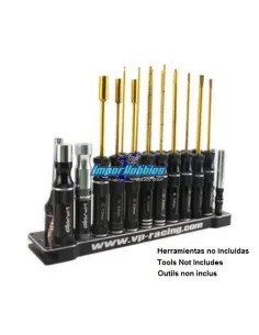 Base organizadora herramienta V2 aluminio 25 utiles VP-Pro RS-609-N - Herramientas VP-Pro Racing 2