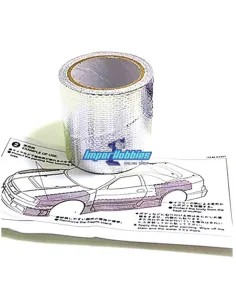 Cinta aluminio protectora y reparadora carrocerías lexan 50x4000mm Fussion FS-WT003 - Cintas adhesivas de refuerzo y fijación 2