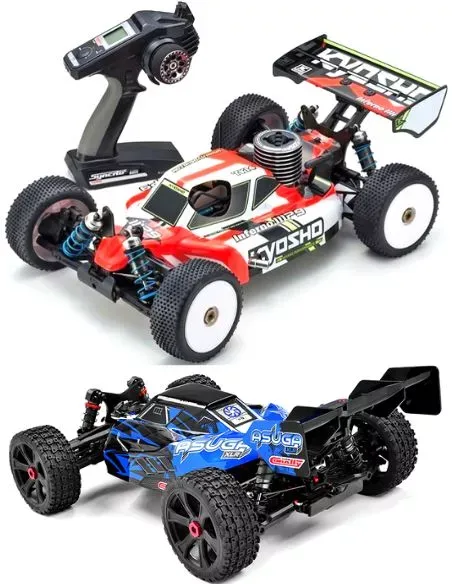 Coches RC Escala 1/8 Buggy Nitro & Eléctrico Kit Listo Para Rodar RTR & ARR