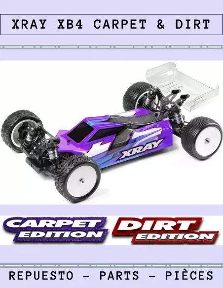 Xray XB4 Carpet & Dirt - Repuesto y opciones
