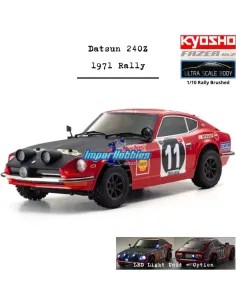 Coche RC Eléctrico Kyosho Fazer Datsun 240Z 1971 Rally 1/10 4WD MK2 FZ02-R Readyset 34482 2
