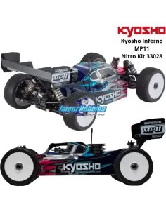 Coche RC Kyosho Inferno MP11 Nitro Pro Kit 1/8 Buggy 33028B 2